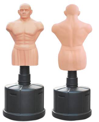 Водоналивной манекен Centurion Boxing Punching Man-Medium TLS-B01H (бежевый) Новая модель водоналивных мешков CENTURION от DFC.
Спина у данной модели защищена, и по ней можно наносить удары.
Кожа изготовлена из высокопрочного пластизоля (artificial Rubber mix with PVC).
Полная высота: 178 см, не регулируется.
Объем основания: 100 литров (можно засыпать песок,гравий).
