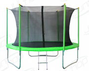 Батут JunHop 8 ft (240 см) с защитной сетью и лестницей