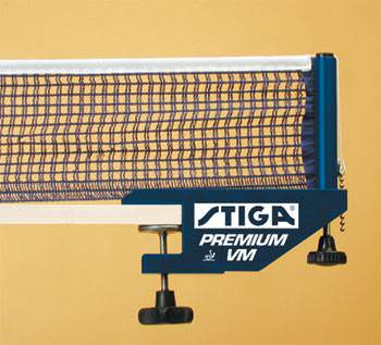 Сетка для теннисного стола Stiga Premium VM Сетка из хлопка.
Регулировка натяжения верхнего троса.
Одобрено ITTF. 
